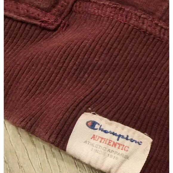 Champion Boston College Maroon 1/4 Zip Heavy Sweatshirt Pullover Sz L - Picture 3 of 10